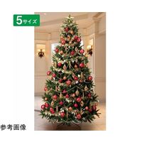 アズワン コンチネンタルクリスマスツリーセット レッド H300×W160cm 65-8114-80 1セット（直送品）