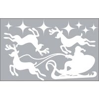 アズワン 大型ウインドウシール トナカイ&ソリ 65-8115-20 1セット（直送品）