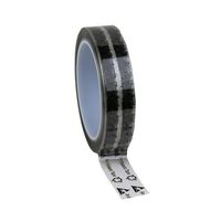 DESCO JAPAN テープ WESCORP 透明 静電気防止 マーク付き 25mm×65.8m ID 79211 1個 64-2942-66（直送品）