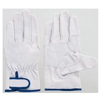 富士グローブ 豚本皮レインジャー型アテ付手袋 3双組 白 L 5949 1袋(30双) 64-8298-30（直送品）