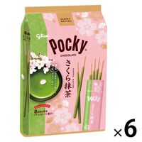 ポッキーさくら抹茶＜8袋＞ 6個 江崎グリコ チョコレート 桜