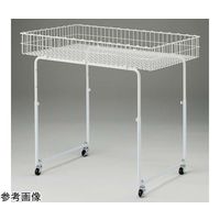 アズワン バスケットワゴン 丸パイプ脚 W75×D45cm 65-8273-97 1セット（直送品）