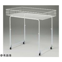 アズワン バスケットワゴン 丸パイプ脚 W90×D60cm 65-8273-98 1セット（直送品）