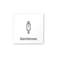 フジタ 室名札 白マットアクリル150角 会社向け Vivid 男子トイレ AC-1515 OA-IM3-0104 1枚（直送品）