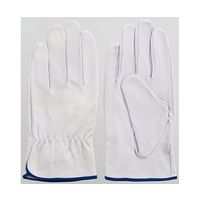 富士グローブ 豚本皮手首シボリ手袋 白 L 5915 1ケース(10双) 64-8299-72（直送品）
