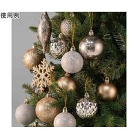 アズワン オーナメントセット【ボール28個/ドロップ4個/スノーフレーク8個】ゴールド&シルバー 65-8116-04 1セット（直送品）