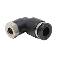 日本ピスコ チューブフィッティング メスエルボチューブ6ネジM6X1 PLF6-M6 1個 61-1909-60（直送品）