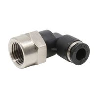 日本ピスコ チューブフィッティング メスエルボチューブ6ネジR1/4 PLF6-02 1個 61-1909-62（直送品）