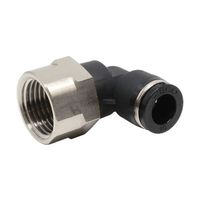 日本ピスコ チューブフィッティング メスエルボチューブ10ネジR1/2 PLF10-04 1個 61-1909-67（直送品）