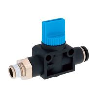 日本ピスコ ハンドバルブ ストレートB3方弁チューブR1/8出力6 HV01-6 1個 64-4804-83（直送品）