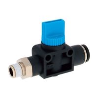 日本ピスコ ハンドバルブ ストレートB3方弁チューブR1/8出力8 HV01-8 1個 64-4804-85（直送品）