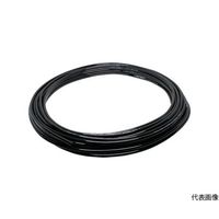 日本ピスコ 空気専用ポリウレタンチューブ ブラック 12×8mm 20m UBT1280-20-B 1巻 64-4807-66（直送品）