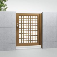 四国化成建材 BSAG2型 W1000 H1800 アルミ 格子 片開き レバーハンドル錠仕様 BSAG2-1018SBZ 1個（直送品）