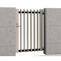 四国化成建材 BSALN型 W1000 H1400 アルミ 縦格子 片開き 電気錠仕様 BSALNER-1014SC 1個（直送品）