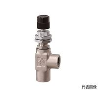 コフロック 精密ニードルバルブ MODEL 2412 SERIES 2412-L-B-1/4-AIR-0.1MPA-10ML/MIN 1個（直送品）