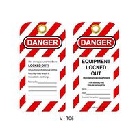 マブチ・エスアンドティー ロックアウトタグ(触れないでください) 25パック V-T06-J 1箱(25パック) 64-5185-23（直送品）