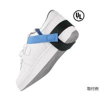 DESCO JAPAN 静電気対策フットグラウンダー(片足分) かかと 2MEG抵抗 17202 1個 64-2947-09（直送品）