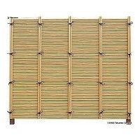 タカショー エバーみす垣4型セット 60ブロンズ角柱 基本1800 (片面) 枯竹 21162301 1式（直送品）