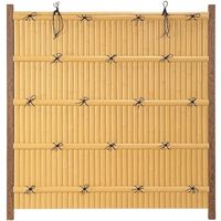 タカショー エバー1型セット 60焼角柱 追加1800 (両面) 洗いアオ竹 22042702 1組（直送品）