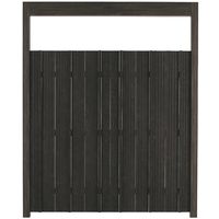 エバースクリーン 路地塀セット H2400 追加型 (フレーム:ブラックエボニー/パネル:ブラックエボニー) 66711609 1組（直送品）