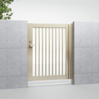 四国化成建材 BSAG1型 W1000X2 H1800 アルミ 縦格子 両開き レバーハンドル錠仕様 BSAG1-1018WSC 1個（直送品）