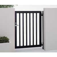 四国化成建材 BSF1型 W1000 H1200 スチール 縦格子 片開き BSF1-1012BK 1個（直送品）