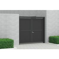 四国化成建材 クレディ門扉ゲート仕様7型 W1100X2 H2000 両開き CDM7-MG1120WBK 1個（直送品）