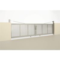 四国化成建材 BGAN1型 W4200X2 H2000 縦格子 両開き 上吊タイプ BGAN1U-20-8WSC 1個（直送品）