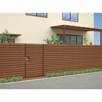 アレグリアTL袖門扉5型 W1000 H1800 アルミ ルーバー 片開き レバーハンドル錠 AGS5L-I1018SMB 1個（直送品）