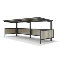 四国化成建材 サイクルポートVFーR H2130 ポリカーボネート(クリアマット) 標準高 LVFCC-C2130BK 1個（直送品）