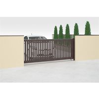 四国化成建材 アレグリア引戸1型電動式 W3500 H1200 縦格子 片引き アルミ 電動式 AGG1ER-3512SSB 1個（直送品）