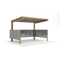 四国化成建材 サイクルポートVFーR H2130 ポリカーボネート(クリアマット) 延高 LVFCCE-C2130BZ 1個（直送品）