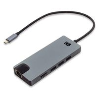 ＵＳＢ　ＴｙｐｅーＣ　マルチアダプター（４Ｋ６０Ｈｚ・ＰＤ対応・３０ｃｍケーブル） RS-UCHD-PHL4　1台 ラトックシステム（直送品）