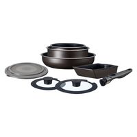 アイリスオーヤマ フライパン セット TERACOAT ガス火対応 取っ手が取れる 9点セット EHDC-T9S グレイッシュブラウン（直送品）