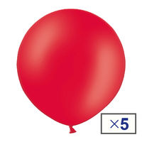 宝興産 バルーンマルシェ ミニセット60CMビッグバルーンレッド 723060021 1セット(1個×5)