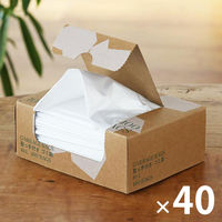 ゴミ袋 半透明 取っ手付き BOXタイプ 10L 厚さ0.012mm（4000枚:100枚入×40）  オリジナル