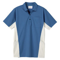 トンボ キラク ケアワークシャツ ブルーグレー 3L CR219-78-3L 1枚（取寄品）