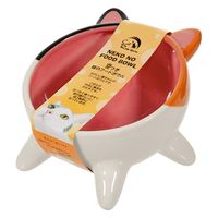 Rainbow 足つき　猫のフードボウル　ミケネコ 296577 1個（直送品）