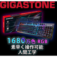 有線ゲーミングキーボード GK-12JP-R 1台 Gigastone（直送品）