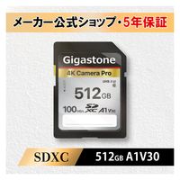 UHS-I U3 クラス10　SDカード GJSXR4K-512GV3A1 1枚 Gigastone（直送品）