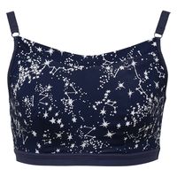 【アウトレット】【在庫処分品】ルシアン 部活ブラ さらさらキュート スタースペースブルー S 1個