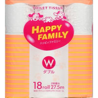 西日本衛材 ハッピィファミリー レギュラー 18ロールダブル 4902144693635 1セット(18ロール×6点セット)