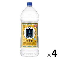 宝酒造 甲類 宝焼酎 20度 エコペット 4L 　4本