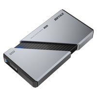 バッファロー PC向け USB4（Gen3x2）対応 High-End ポータブルSSD シルバー SSD-PE