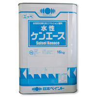 【水性壁面用つや消し塗料】日本ペイント　水性ケンエース　19-90A　16Kg　3010409　1缶（直送品）