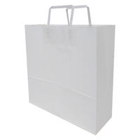 マツシロ 無地 手提げ 紙袋 平紐320 白25枚セット F4G22185 1セット（直送品）