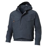 サンエス フード付長袖ワークブルゾン 69チャコール 4L KF91410 1着（直送品）