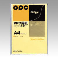 文運堂 ファインカラーPPC A4 100枚入 カラー332 クリーム 1袋