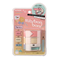 クツワ HiLINE テープカッター マステノリボンボン ホワイト DE003B 1個