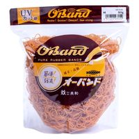 【輪ゴム】 共和 オーバンド透明袋 500g GBA-N-001 #8 アメ 1セット（3袋）